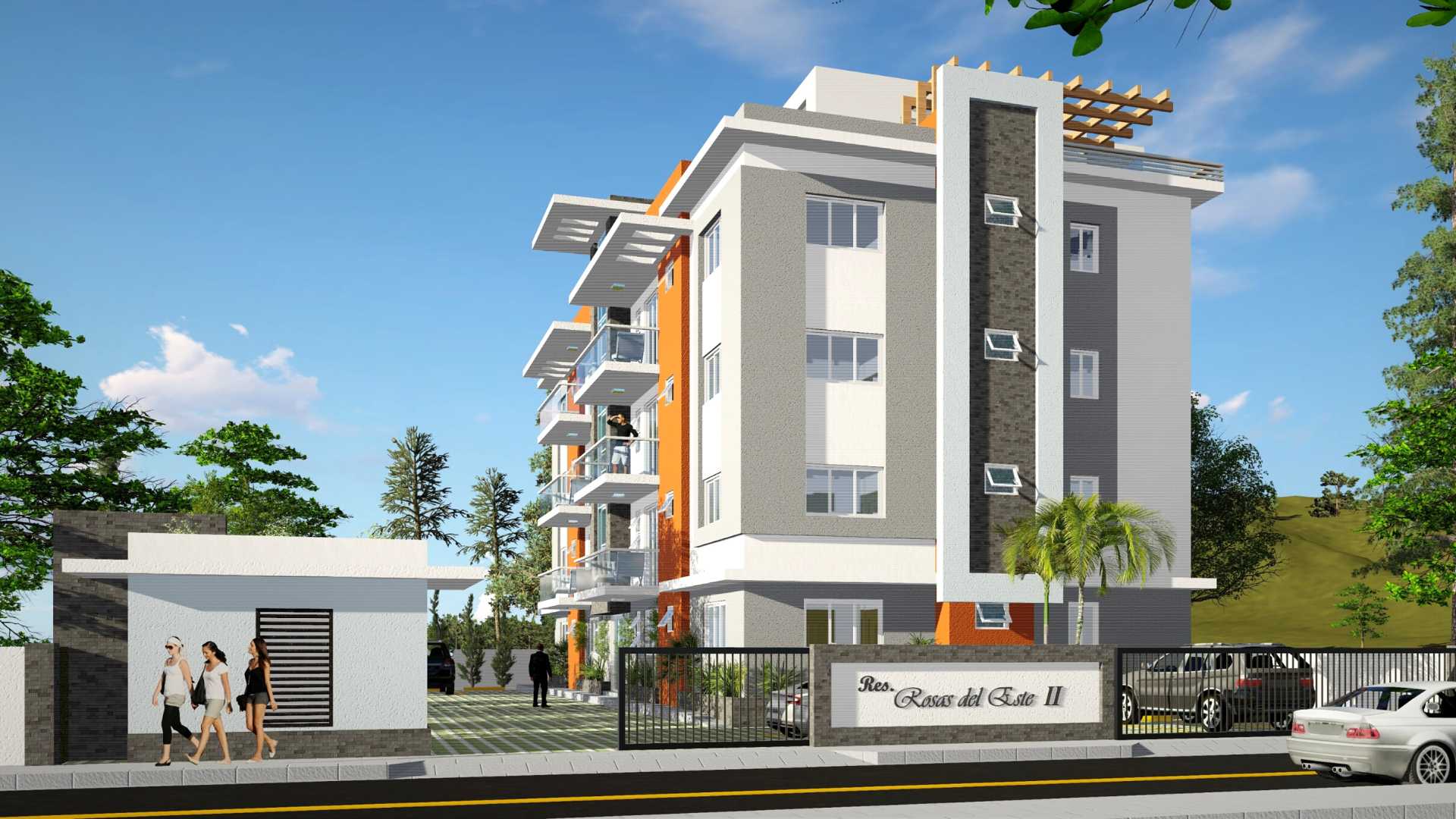 Fachada Edificio Rosas del Este II Apartamento Chantini Santiago