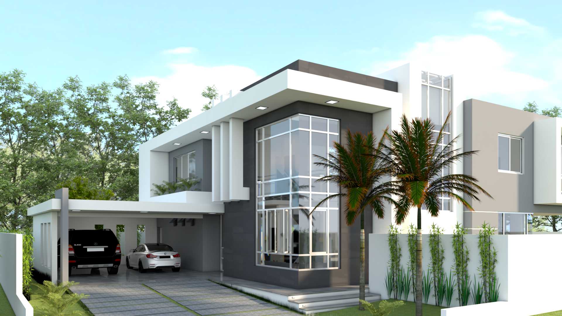 Fachada Casa Samanes Residences Venta Santiago
